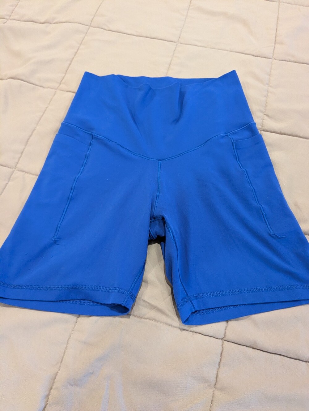 Offline by Aerie High-Rise Royal Blue Athletic Shorts with Pockets